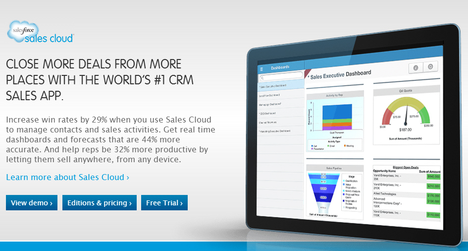 CRM ด้านงานขาย Sales Cloud CRM ด้านงานขาย Sales Cloud